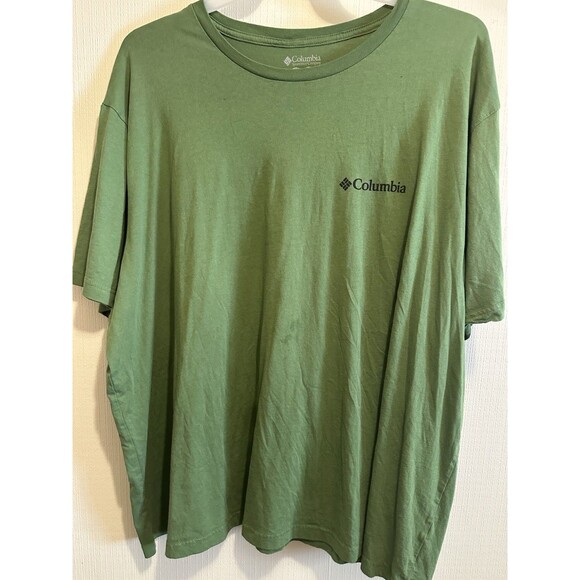 Columbia Green Crewneck Graphic T-Shirt - Picture 1 of 2